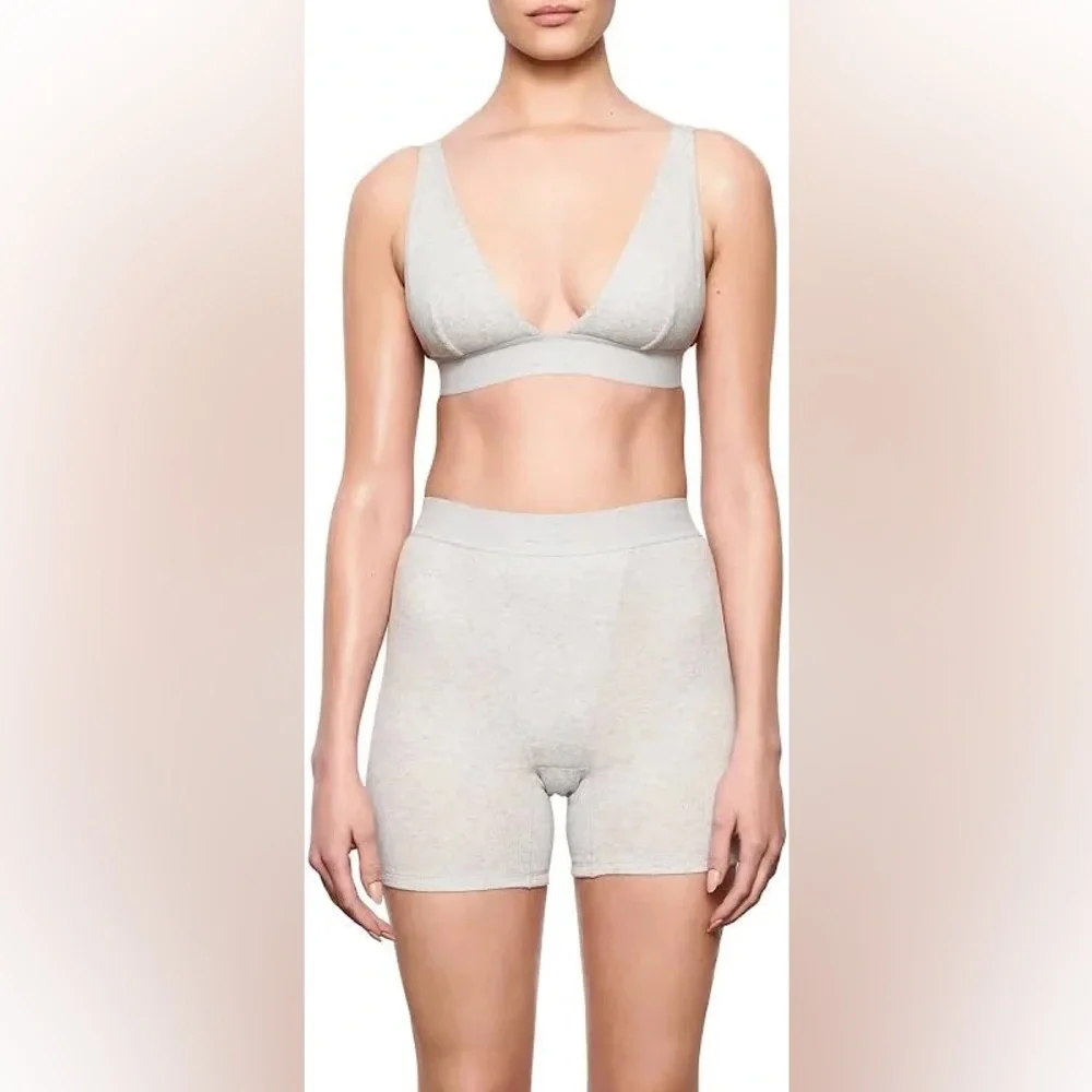 Skims Cotton Rib Boxer - Picture 6 of 12